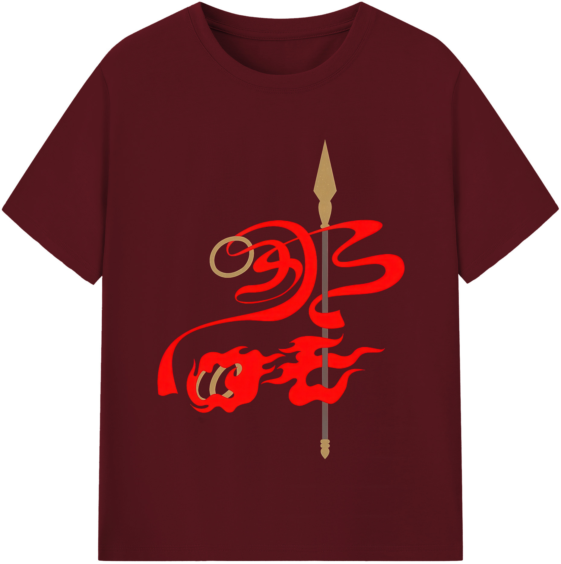 （画像用） Ne Zha 2 ナタ 魔童の大暴れ 綿100％半袖Tシャツ（フロントプリント）